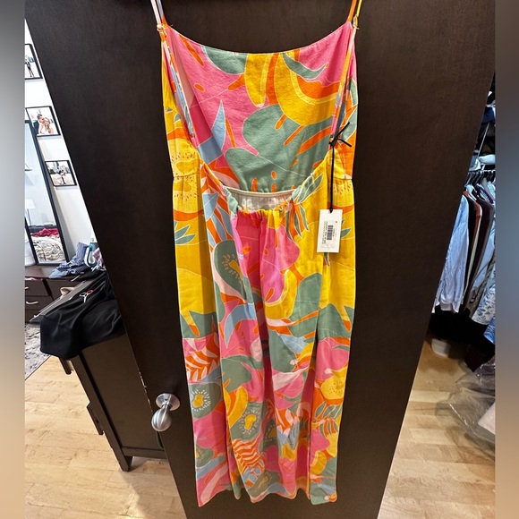 Show Me Your Mumu 🥝 Julia Maxi Dress Tropical Fruit 🍌Size Large - Picture 8 of 11